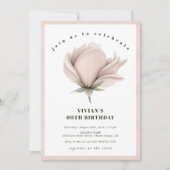 Invitation Chaleur d'hiver Floral 60e anniversaire (Devant)