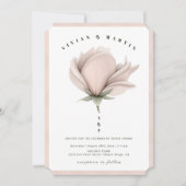 Invitation Chaleur d'hiver Mariage floral (Devant)