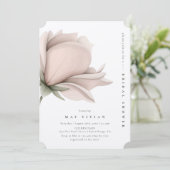 Invitation Chaleur d'hiver Single Big Floral Fête des mariées (Debout devant)