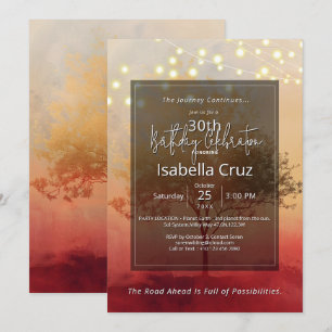 Invitation Chaleur enracinée Design minimaliste