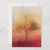 Invitation Chaleur enracinée | Design minimaliste (Dos)