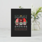 Invitation Chaleureux avec Gnomies Gnome Noël Noël Buffalo (Debout devant)