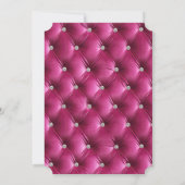 Invitation Chaleureux Cham Rose Faux Velvet Fête des mariées (Dos)