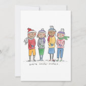 Invitation Chaleureux désir d'hiver (Devant)