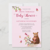 Invitation Chaleureux Lecteur D'Ours De Miel À Travers Girl B (Devant)