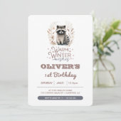 Invitation Chaleureux souhaits d'hiver Anniversaire de enfant (Debout devant)