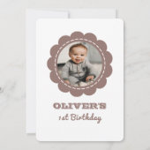 Invitation Chaleureux souhaits d'hiver Anniversaire de enfant (Dos)