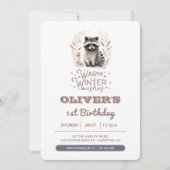 Invitation Chaleureux souhaits d'hiver Anniversaire de enfant (Devant)