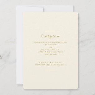 Invitation Chalice de communion et de confirmation