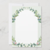 Invitation Chalice feuille Première communion sainte (Dos)