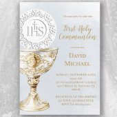 Invitation Chalice Host First Holy Communion