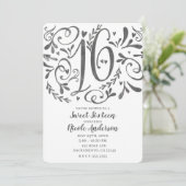 Invitation Chalk Vintage blanc doux 16 (Debout devant)