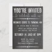 Invitation Chalkboard (Devant)