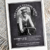 Invitation Chalkboard 80e anniversaire Open House 2 Photo