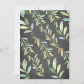 Invitation Chalkboard Adorable Baby shower d'ours Koala (Dos)