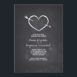 Invitation Chalkboard amour coeur rustique fiançailles<br><div class="desc">Invitation de partie d'engagement moderne mais vintage avec tableau noir d'amour croquis de coeur et conception simple mais mignonne typographie. L'aspect est décontracté,  élégant et original.</div>
