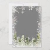 Invitation Chalkboard Arctics Winter Onederland Anniversaire (Dos)