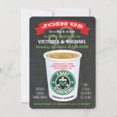 Invitation Chalkboard Baby est en train de brasser Baby showe (Devant)