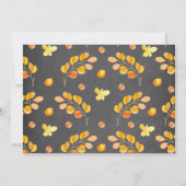 Invitation Chalkboard Baby shower d'animaux forestiers de boi (Dos)