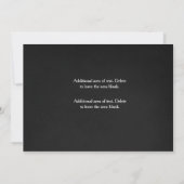 Invitation Chalkboard BBQ Barbecue Summer Black White Invite (Dos)
