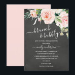 Invitation Chalkboard Brunch Floral Et Fête des mariées Bubbl<br><div class="desc">Invitations de douches nuptiales fleuries plus modernes dans le Little Bayleigh Store!</div>