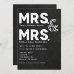 Invitation Chalkboard Chalk Mme. & Mme Mariage Fiançailles<br><div class="desc">Customize however you want.</div>