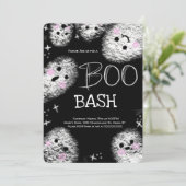 Invitation Chalkboard Costume Boo Fantôme Halloween Anniversa (Debout devant)