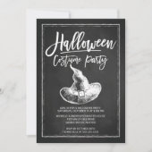 Invitation Chalkboard Costume Party Halloween Party (Devant)