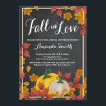 Invitation Chalkboard de l'invitation de la douche nuptiale d<br><div class="desc">Invitation à la douche nuptiale automne. Arrière - plan de tableau de bord. Invitation à la douche nuptiale d'automne. Fleurs florales Citrouilles aquarelles. Pour plus de personnalisation,  cliquez sur le bouton "Customiser" et utilisez notre outil de conception pour modifier ce modèle.</div>
