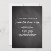 Invitation Chalkboard Elegant Class of 2016 Photo Graduation (Dos)