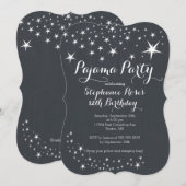 Invitation Chalkboard Fête de bois d'oeuvre Anniversaire Fête (Devant / Derrière)