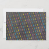 Invitation Chalkboard Fête de la Science Mad Anniversaire (Dos)