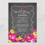 Invitation Chalkboard Fête des mariées des fleurs d'hibiscus<br><div class="desc">Commencez votre douche de nuptiale hawaïenne tropicale directement avec nos fleurs d'hibiscus jaune et fleurs d'hibiscus mauve invitations à la douche de nuptiale. Notre élégante invitation à la douche à nuptiale tropicale est dotée d'un cadre chic et élégant et est posée sur un arrière - plan de tableau noir moderne...</div>