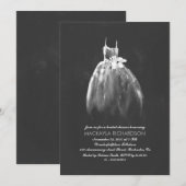 Invitation Chalkboard Fête des mariées Élégante Gown de Maria (Devant / Derrière)