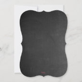 Invitation Chalkboard Girls Floral 10e anniversaire Invitatio (Dos)