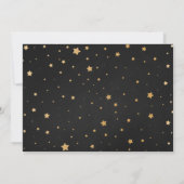 Invitation Chalkboard + Gold Stars Neutral Baby Sprinking (Dos)