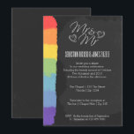 Invitation Chalkboard Heart Doodle avec Mariage détail de la<br><div class="desc">Mariage de tableau de bord avec coeur de doodle et détails de drapeau de la fierté - M et M. texte invitation .. adapté aux mariages gais / cérémonie civile / invitations de mariage - annonces mariages modernes .. annonces mariages totalement personnalisables de Ricaso</div>