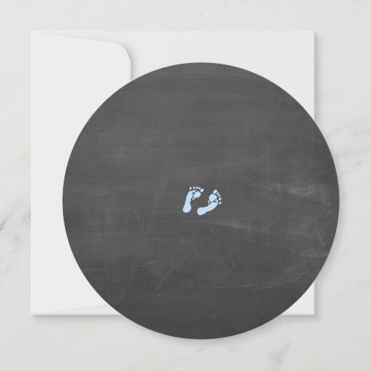 Invitation Chalkboard Look avec Mason Jar Round (Dos)