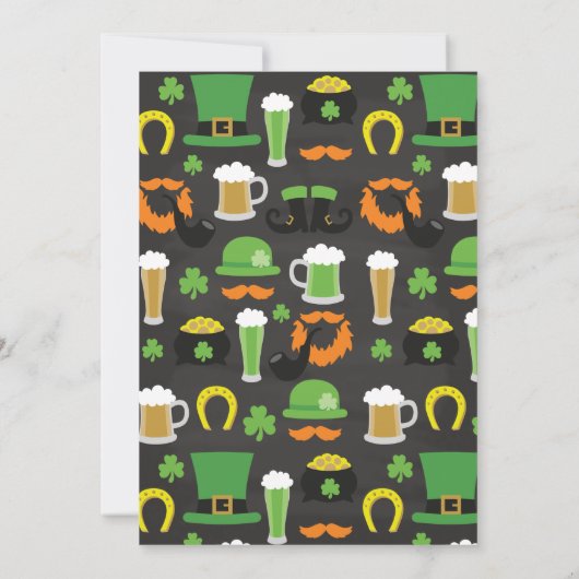 Invitation Chalkboard Lucky You St Patrick's Day Dinner Party (Dos)