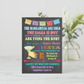 Invitation Chalkboard Mexicain Fiesta Couples SHower (Debout devant)