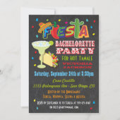 Invitation Chalkboard Mexicaine Fiesta Bachelorette (Devant)