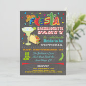 Invitation Chalkboard Mexicaine Fiesta Bachelorette (Debout devant)