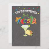 Invitation Chalkboard Mexicaine Fiesta Bachelorette (Dos)