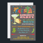Invitation Chalkboard Mexicaine Fiesta Bachelorette<br><div class="desc">Super cool et moderne Chalkboard Mexican Fiesta Bachelorette party. Prenez une Fiesta mexicaine avec tacos, margaritas. Une typographie amusante contre un arrière - plan de tableau noir. Illustration tirée à la main par McBooboo. Merci de me contacter pour toute modification, question ou si vous avez besoin de quelque chose de...</div>