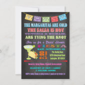 Invitation Chalkboard Mexicaine Fiesta Couples Douche (Devant)