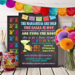 Invitation Chalkboard Mexicaine Fiesta Couples Douche<br><div class="desc">Joli et coloré mexicain Fiesta Couples Shower Invitations avec des bannières lumineuses, une typographie amusante, une grande margarita et taco sur un arrière - plan de tableau noir. Alors prenez une boisson froide et une salsa chaude avec cette merveilleuse invitation. Illustration tirée à la main par McBooboo. Pour apporter d'autres...</div>