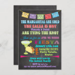 Invitation Chalkboard Mexicaine Fiesta Post Mariage<br><div class="desc">Chalkboard Mexican Fiesta fiesta Party Les Margaritas sont froides, la salsa est chaude ! Jolie et colorée mexicaine Fiesta Engagement Party Invitations avec des bannières lumineuses, la typographie amusante, une grande margarita et taco sur un arrière - plan de tableau noir. Alors prenez une boisson froide et une salsa chaude...</div>