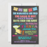 Invitation Chalkboard Mexicaine Fiesta Post Wedding Invite<br><div class="desc">C'EST UNE INVITATION PERSONNALISÉE S'IL VOUS PLAÎT CONTACTER LE CONCEPTEUR POUR LES CHANGEMENTS!</div>