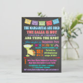 Invitation Chalkboard Mexican Fiesta fiesta Party (Debout devant)