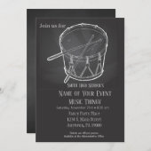 Invitation Chalkboard Music Concert Considérant (Devant / Derrière)